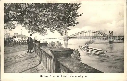 Bonn Rhein alter Zoll Rheinanlage / Bonn /Bonn Stadtkreis