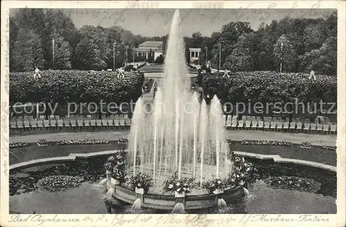 Bad Oeynhausen Kurhaus Fontaene Kat. Bad Oeynhausen