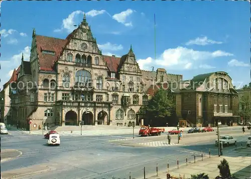 Bielefeld Rathaus Stadttheater Autos Kat. Bielefeld