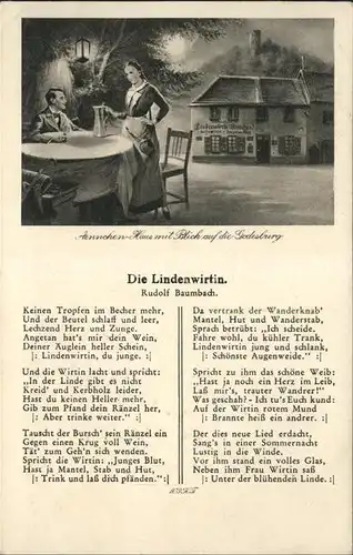 Bad Godesberg Gedicht "Die Lindenwirtin" Kat. Bonn