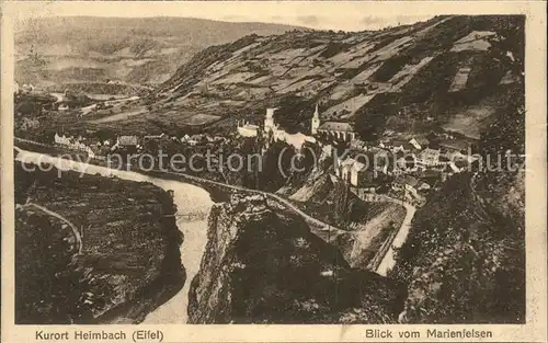 Heimbach Eifel Blick vom Marienfelsen Kat. Heimbach