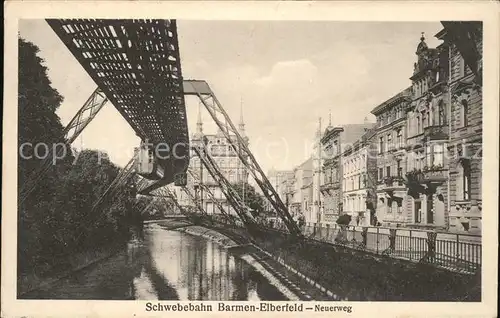 Elberfeld Wuppertal Schwebebahn Neuerweg / Wuppertal /Wuppertal Stadtkreis