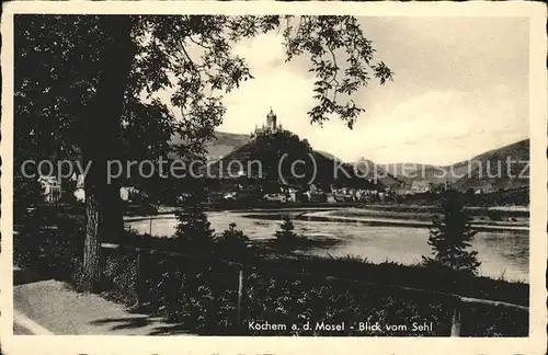 Kochem Blick vom Sehl Kat. Cochem