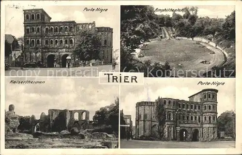 Trier Amphitheater Porta Nigra Kaiserthermen Kat. Trier