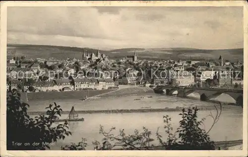 Trier Mosel Bruecke Kat. Trier