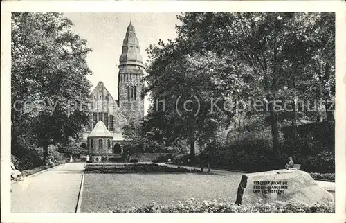 Velbert Denkmal mit Christuskirche Kat. Velbert