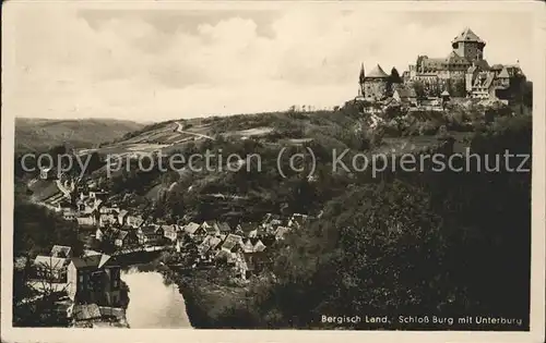 Remscheid Schloss Burg mit Unterburg Kat. Remscheid