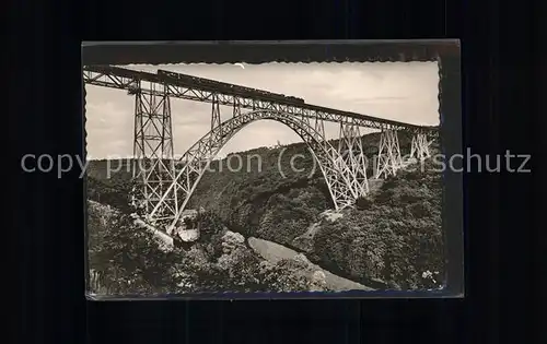 Muengsten Kaiser Wilhelm Bruecke Wupper Eisenbahn Kat. Remscheid