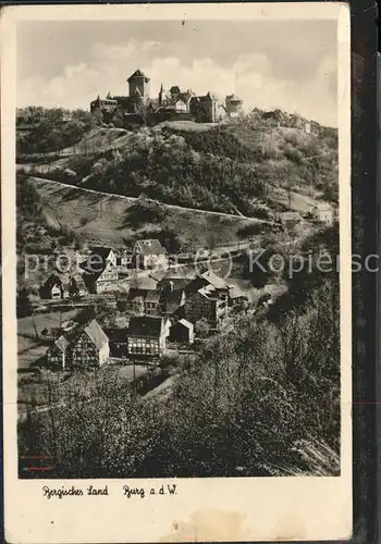 Burg Wupper Panorama mit Burg Kat. Solingen