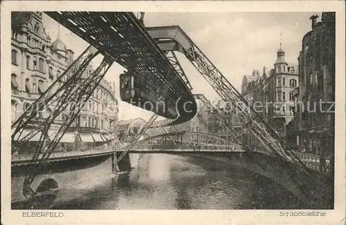 Elberfeld Wuppertal Schwebebahn Schlossbleiche / Wuppertal /Wuppertal Stadtkreis