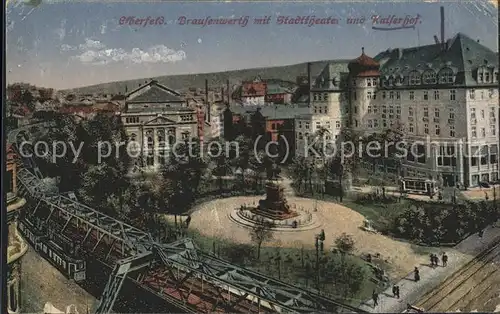 Elberfeld Wuppertal Brausenwerth mit Stadttheater Kaiserhof / Wuppertal /Wuppertal Stadtkreis