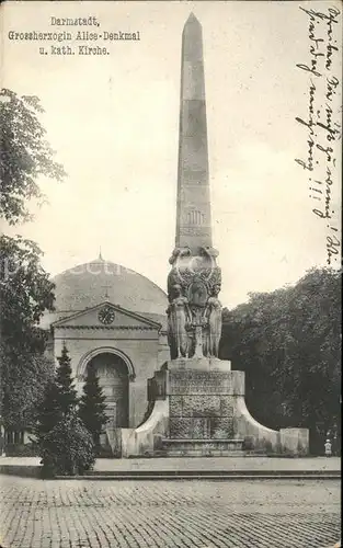 Darmstadt Grossherzogin Alice Denkmal Kat. Darmstadt