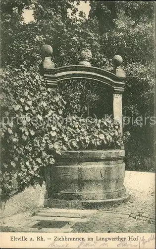 Eltville Ziehbrunnen im Langwerther Hof Kat. Eltville am Rhein