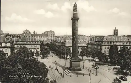 Darmstadt Luisenplatz Hotel "Traube" Kat. Darmstadt