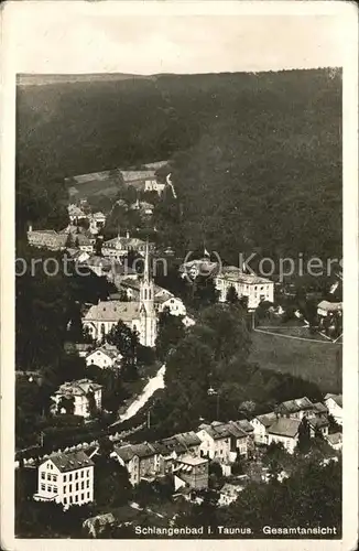 Schlangenbad Taunus Gesamtansicht Kat. Schlangenbad