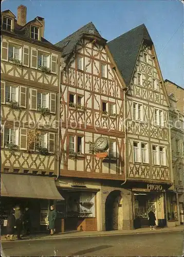 Trier Fachwerkhaeuser am Hauptmarkt Kat. Trier