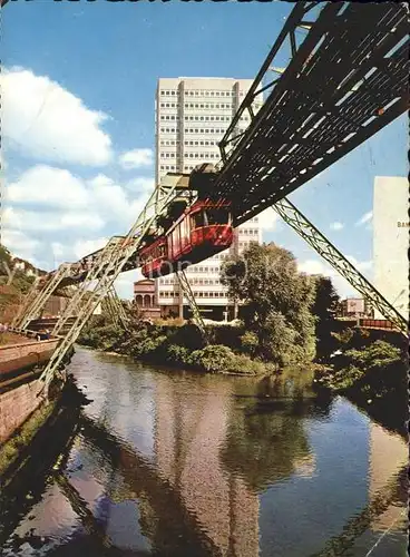 Wuppertal Schwebebahn Justizhochhaus Kat. Wuppertal