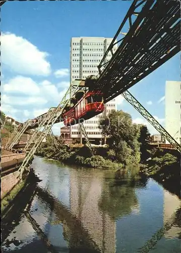 Wuppertal Schwebebahn Justizhochhaus Kat. Wuppertal