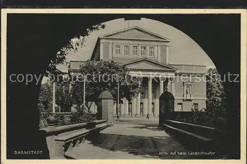 Darmstadt Landestheater Kat. Darmstadt