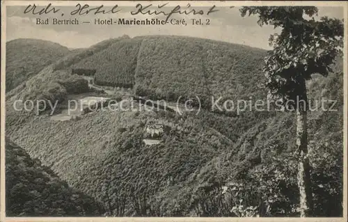 Bad Bertrich Hotel "Marienhoehe" Kat. Bad Bertrich