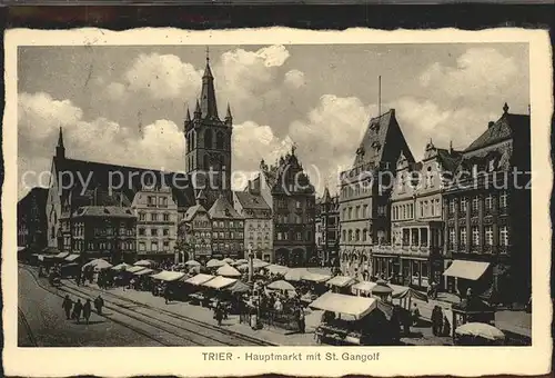 Trier Hauptmarkt mit St.Gangolf Kat. Trier