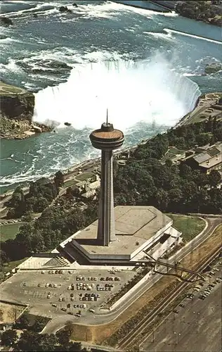 Niagara Falls Ontario Skylon Tower Horseshoe Falls aerial view Kat. Niagara Falls