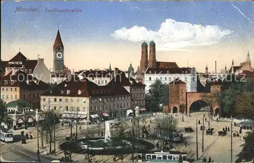 Muenchen Sendlingertorplatz Strassenbahn Kat. Muenchen