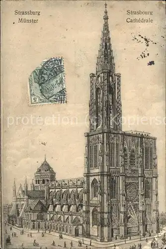 Strassburg Elsass Strasbourg Cathedrale Muenster Kat. Strasbourg