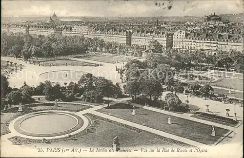 Paris Jardin Rue de Rivoli et l Opera Kat. Paris