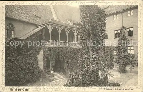 Nuernberg Burg Schloss Kunigundenlinde Kat. Nuernberg