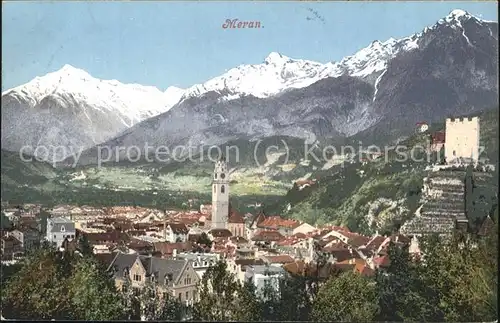 Merano Suedtirol Aussicht Kat. Merano