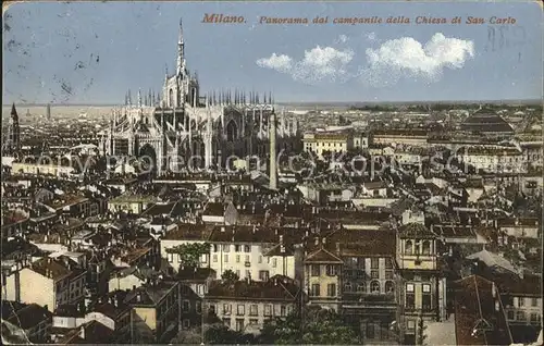 Milano Lombardia Panorama del companile della Chiesa di San Carlo Kat. Milano
