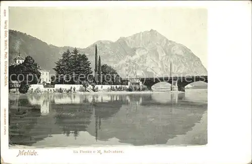 Melide Lago di Lugano Punta e M. Salvatore Kat. Melide