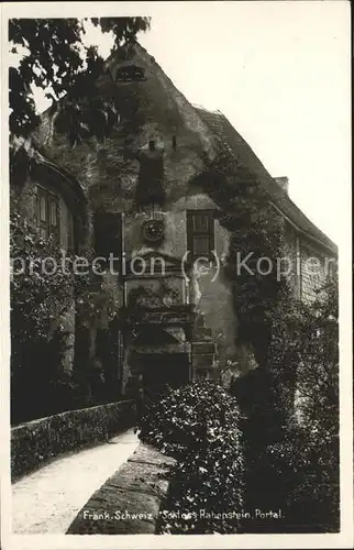 Fraenkische Schweiz Schloss Rabenstein Portal Kat. Pottenstein