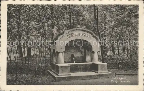 Erlangen Rueckertbrunnen Kat. Erlangen