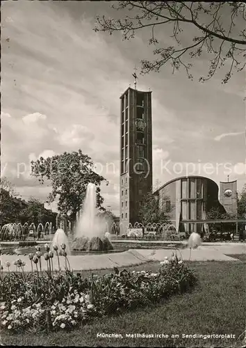 Muenchen Matthaeuskirche Sendlingertorplatz Kat. Muenchen