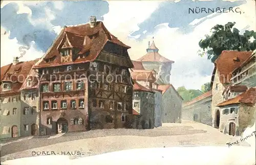 Nuernberg Kuenstlerkarte Franz Schmidt Dueerer Haus Kat. Nuernberg