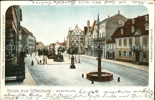 Offenburg Marktplatz Kat. Offenburg