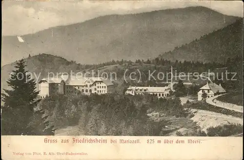 Friedrichsheim Mariazell Kat. Malsburg Marzell