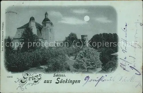 Bad Saeckingen Schloss Nacht Kat. Bad Saeckingen