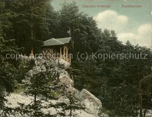 Badenweiler Sopheinruhe Kat. Badenweiler