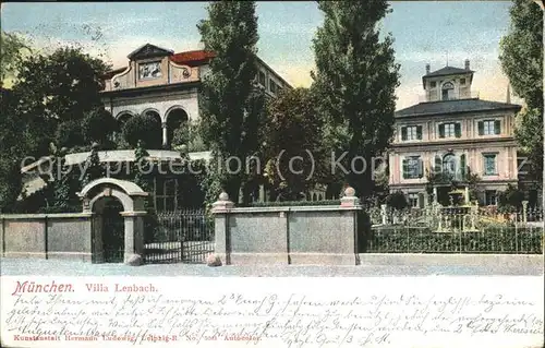 Muenchen Villa Lenbach Kat. Muenchen