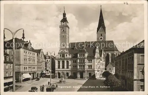 Ingolstadt Donau A. H. Platz Rathaus Kat. Ingolstadt