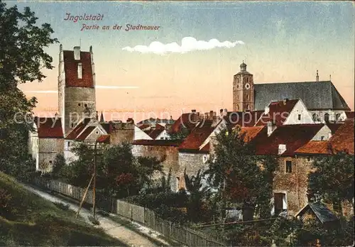 Ingolstadt Donau Stadtmauer Kat. Ingolstadt