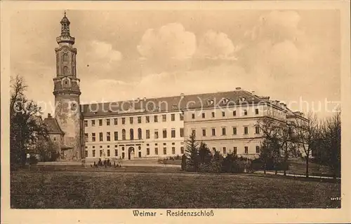 Weimar Thueringen Residenzschloss / Weimar /Weimar Stadtkreis