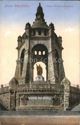 Porta Westfalica Kaiser Wilhelm Denkmal Kat. Porta Westfalica