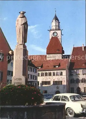 ueberlingen Bodensee mit Brunnen u.Denkmal Kat. ueberlingen