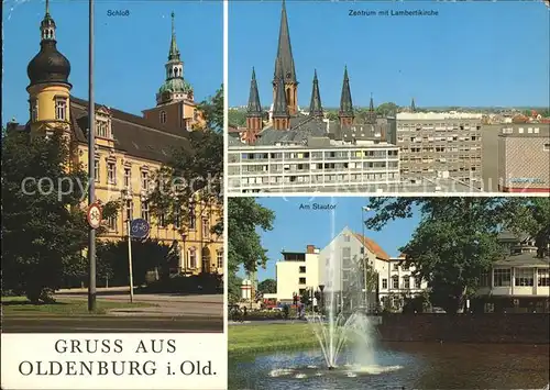 Oldenburg Niedersachsen Schloss u.Partie am Stautor / Oldenburg (Oldenburg) /Oldenburg  Stadtkreis