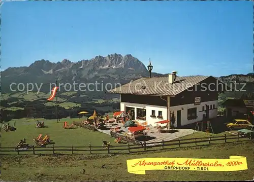 Oberndorf Tirol Alpengasthof Muellneralm Kat. Oberndorf in Tirol