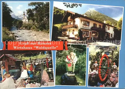 Ramsau Berchtesgaden Wirtshaus "Waldquelle" Kat. Ramsau b.Berchtesgaden